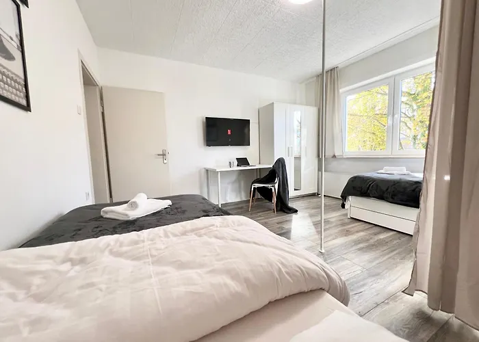 Primetime Fuer 4 Mit Kueche, Wifi Und Parkplatz 埃森